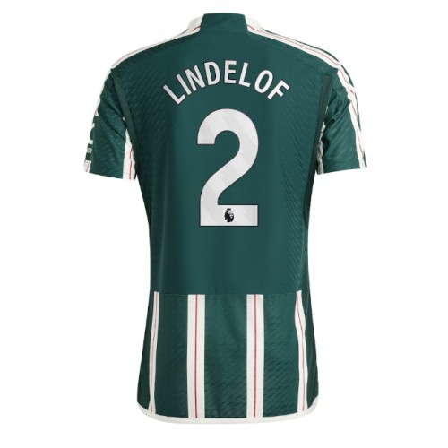 Pánský Fotbalový dres Manchester United Victor Lindelof #2 2023-24 Venkovní Krátký Rukáv